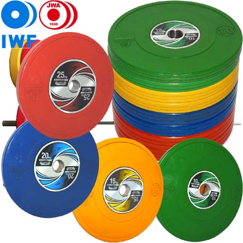 IWF Competition Rubber Plates – 10kg