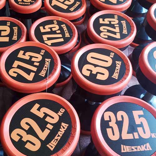 X-dumbbell (rubber) – Rubber – 2 kg